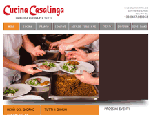 Tablet Screenshot of cucinacasalingadaugo.it